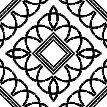 Waves. Mosaic with geometric shapes. Stock Illustration