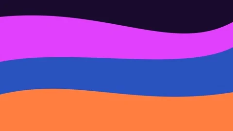 Waves Motion Graphics Animation of Colorful Fluid for Abstract Background Stock Footage 334591068