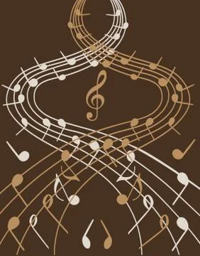 Waves of music Stock Illustration