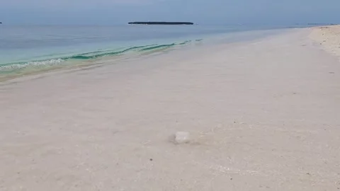 Waves at Naked Island Video stock 300414282