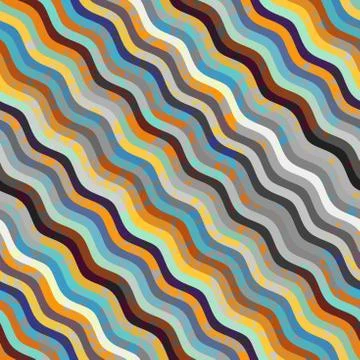 Waves nautical pattern 库存插图