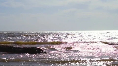 Waves near the sea Stock Footage 90686879