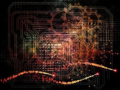 Waves of Network Illustrazione stock