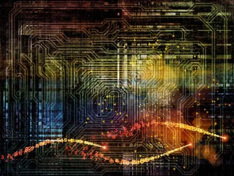 Waves of Network Illustrazione stock