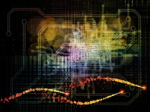 Waves of Network Stock Illustration