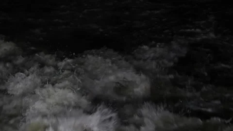Waves in the Night (50 fps) Stock Footage 233451563