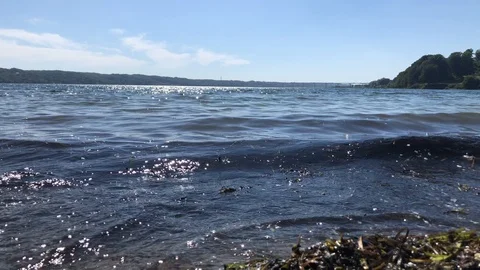Waves at the Ocean in 4K Water Beach Lifestyle Beautiful Stock Footage 115552123