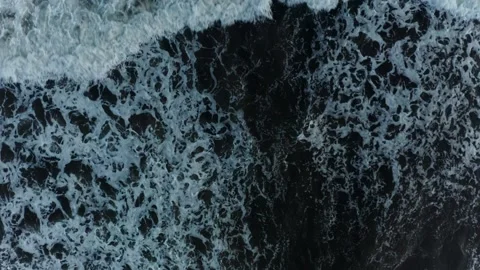 Waves in the ocean, dark water Stock Footage 229856348