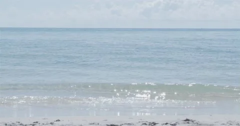 Waves on ocean floor Stock Footage 204874664