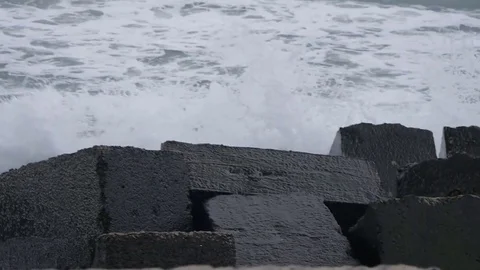 Waves in the ocean Video stock 78487211