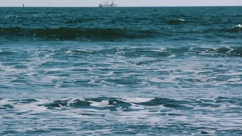 Waves of the ocean   Stock Footage 84005785