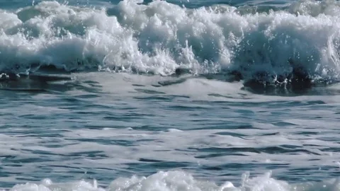 Waves of the ocean  Stock Footage 84005786