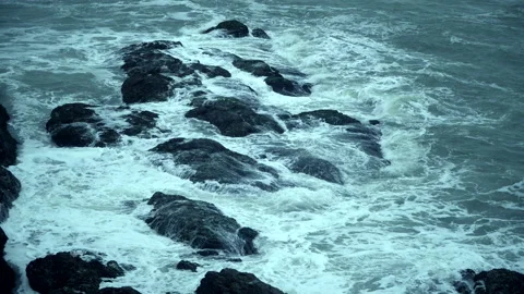 Waves in the ocean Video stock 142775645