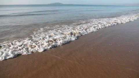 Waves ocean loop beach water Stock Footage 32681624