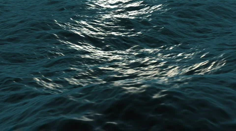 Waves in ocean, loopable Stock Footage 496271