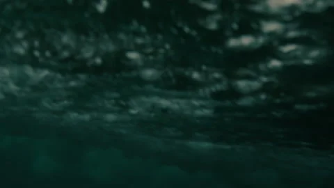 Waves of the ocean scene from underwater Stock Footage 264023057