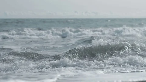 Waves in ocean Splashing Waves Stock Footage