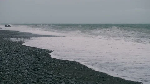 Waves at ocean in a storm Stock Footage 156613032