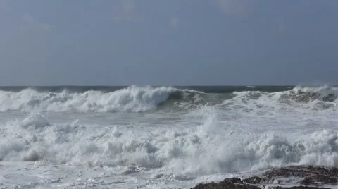 Waves ocean surf Stock-Footage 61397258