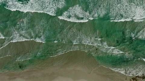 Waves in the ocean video from the drone Stock Footage 241838633