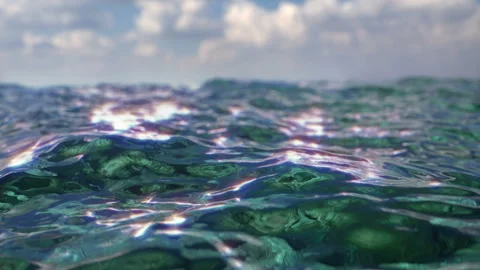 On the waves of the open sea Vídeo Stock 149818230