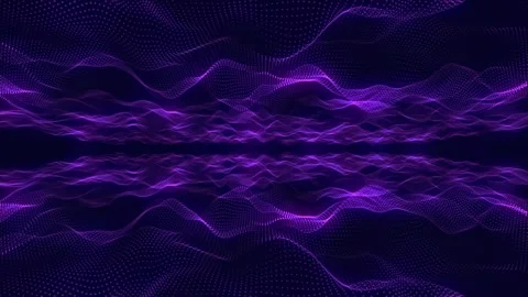 Waves or energy flows are purple in color. Video stock 302357643