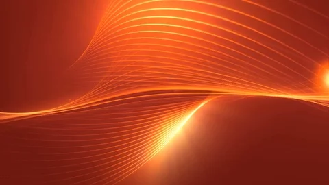 Waves orange lines forms strokes Stock Footage 91118553