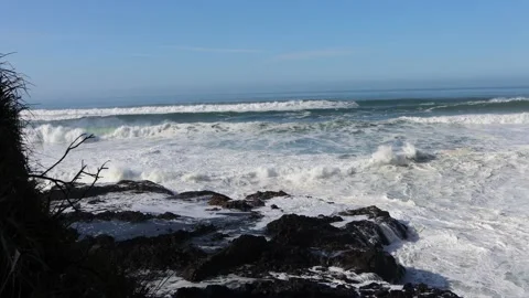 Waves on the Oregon Coast Stock-Footage 235723787