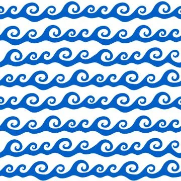 Waves ornament Stock Illustration