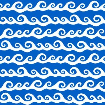 Waves ornament Illustrazione stock