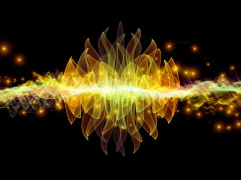 Waves of Oscillation Stock Illustration