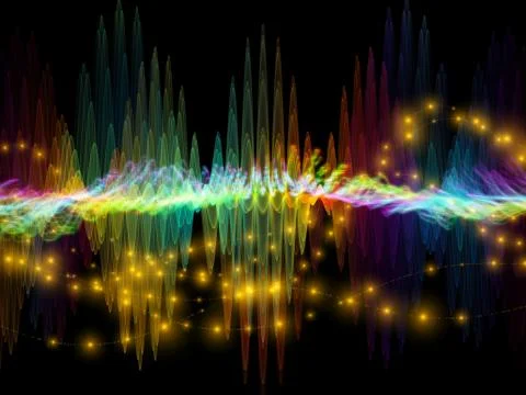 Waves of Oscillation Stock Illustration