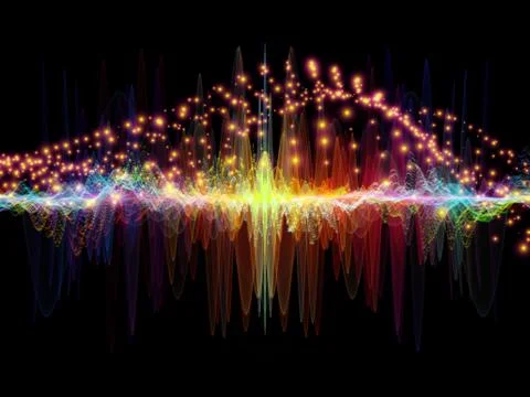 Waves of Oscillation Stock Illustration