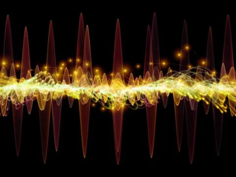 Waves of Oscillation Stock Illustration