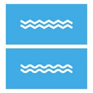 Waves outline icon. Vector illustration. Stock Illustration