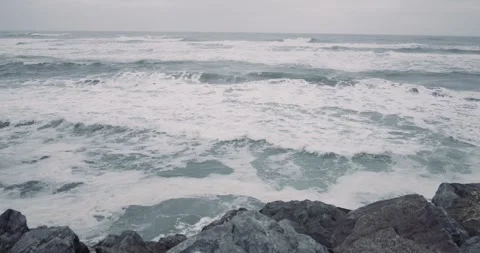 Waves pan Stock Footage 260655651