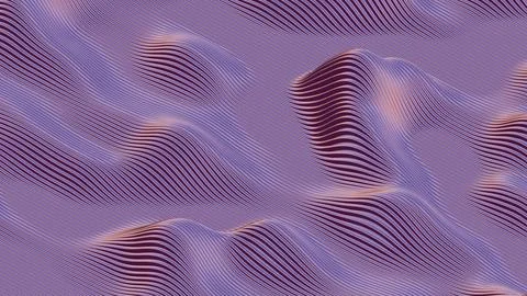 Waves of Parallel Lines: Subtle Gradients Stock Illustration