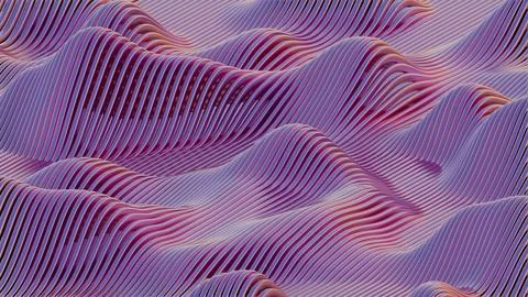 Waves of Parallel Lines: Subtle Gradients Stock Illustration