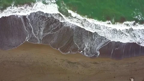 Waves on Parangtritis beach Video stock 230127887