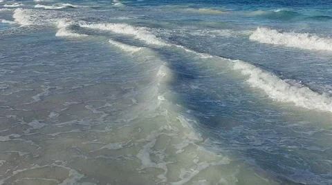 Waves Pass Reverse Stock Footage 51857807