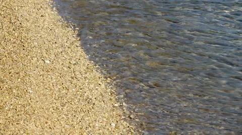 Waves on the peaceful beach Video stock 5109069