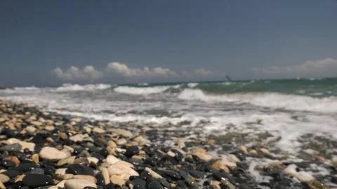 The waves at Pebble Beach are stunning, creating a perfect setting for a Video stock 280124972