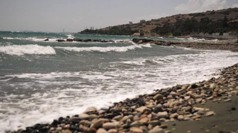 The waves at Pebble Beach are stunning, creating a perfect setting for a Video stock 302173537