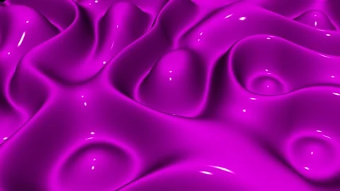 Waves of Pink Enamel Paint, Background, Exclusive, Reflection, 3D Render Stock Footage 268906036