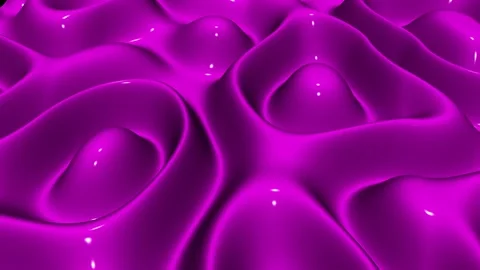 Waves of Pink Enamel Paint, Background, Exclusive, 3D Render, Reflection Stock Footage 268906063