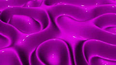 Waves of Pink Enamel Paint, Background, 3D Render, Exclusive, Reflection Stock Footage 268906081