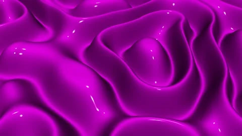 Waves of Pink Enamel Paint, Exclusive, Reflection, Background, 3D Render Stock Footage 268906160