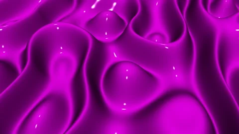 Waves of Pink Enamel Paint, Exclusive, 3D Render, Background, Reflection Stock Footage 268906173