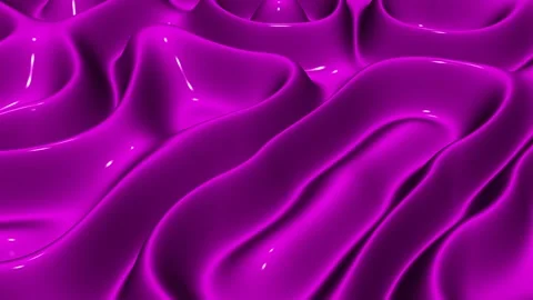 Waves of Pink Enamel Paint, Exclusive, 3D Render, Reflection, Background Stock Footage 268906180