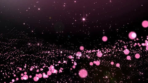 Waves of pink glitter magic flickering particles Video stock 105777729